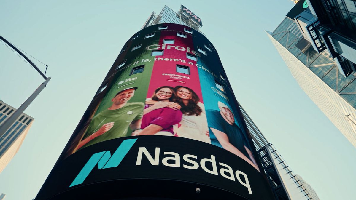 Circle campaign displayed in Times Square